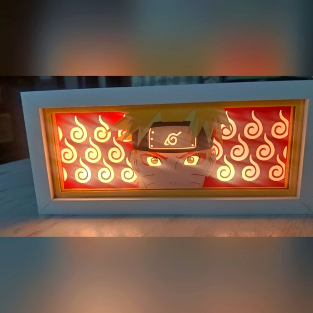 Naruto Uzu Framed Anime Character Light Box